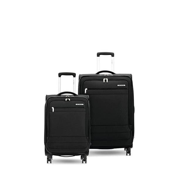 Samsonite Aspire DLX Softside Expandable Luggage with Spinner Wheels, 2-Piece Set (20/24), Black