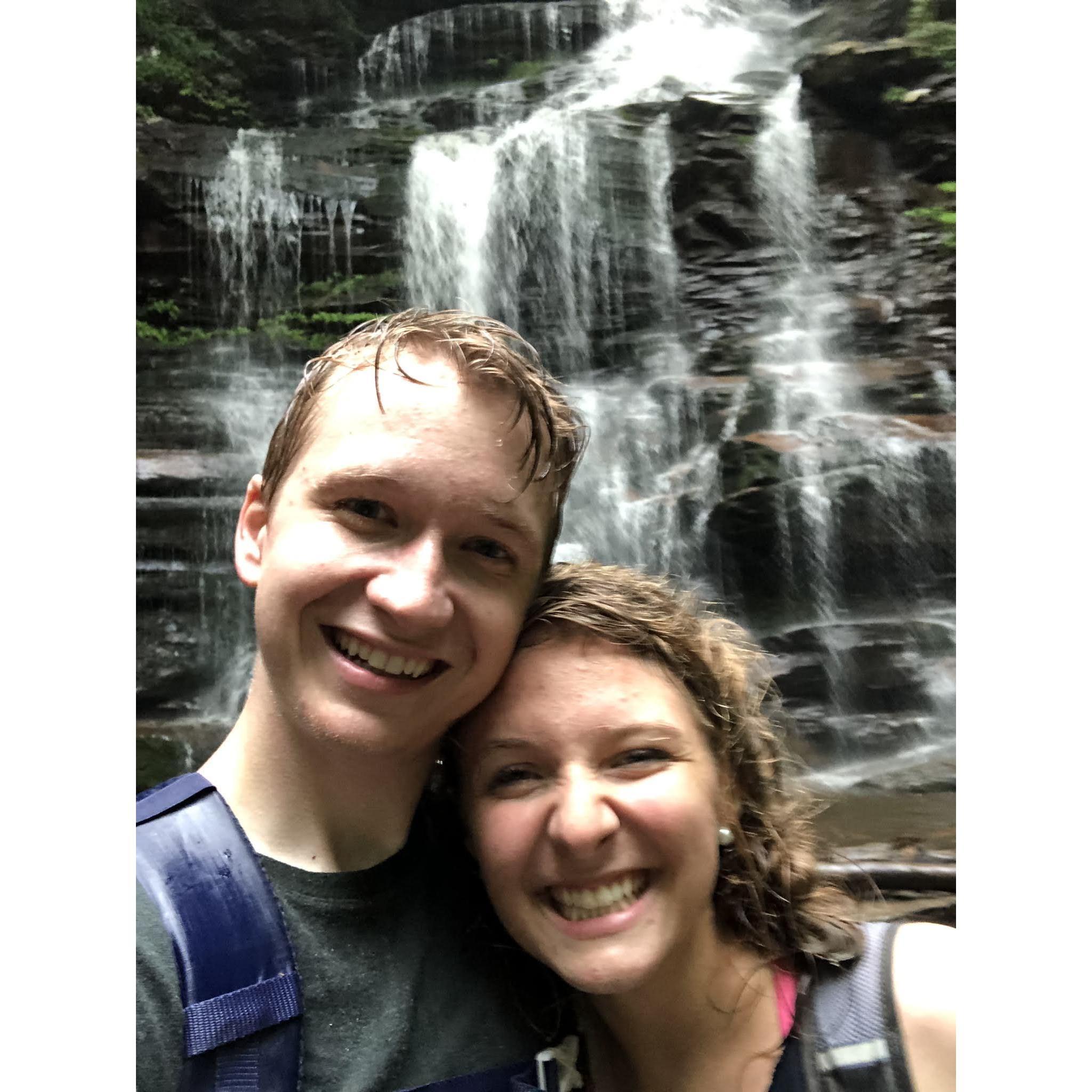 Went hiking at Rickets Glen and got caught in a torrential downpour