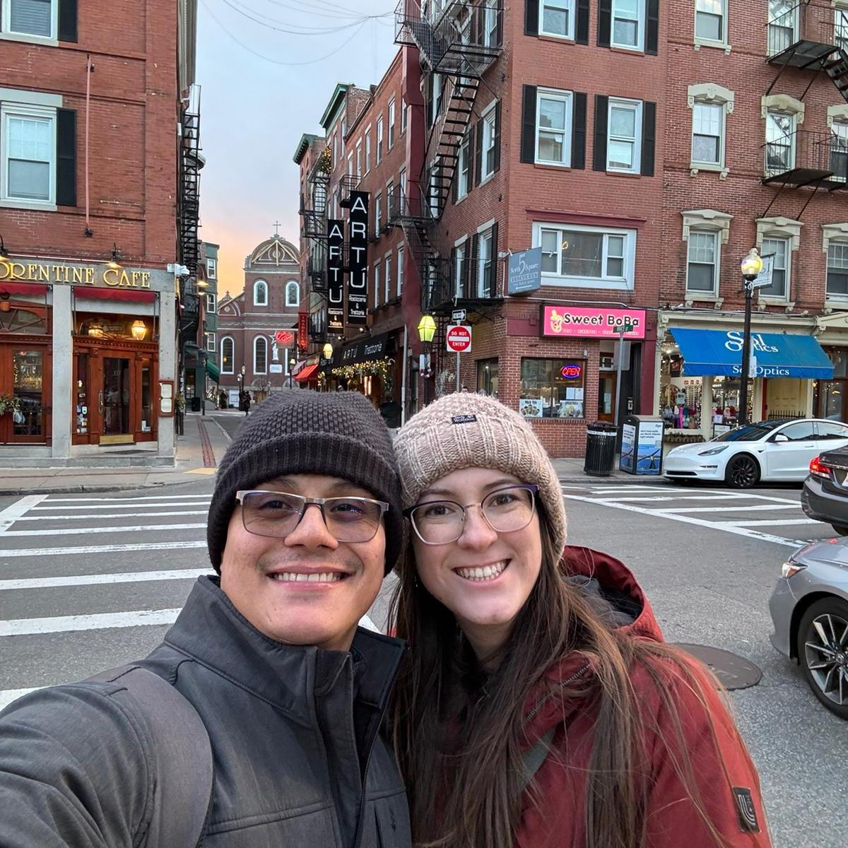Exploring the city on our wedding weekend