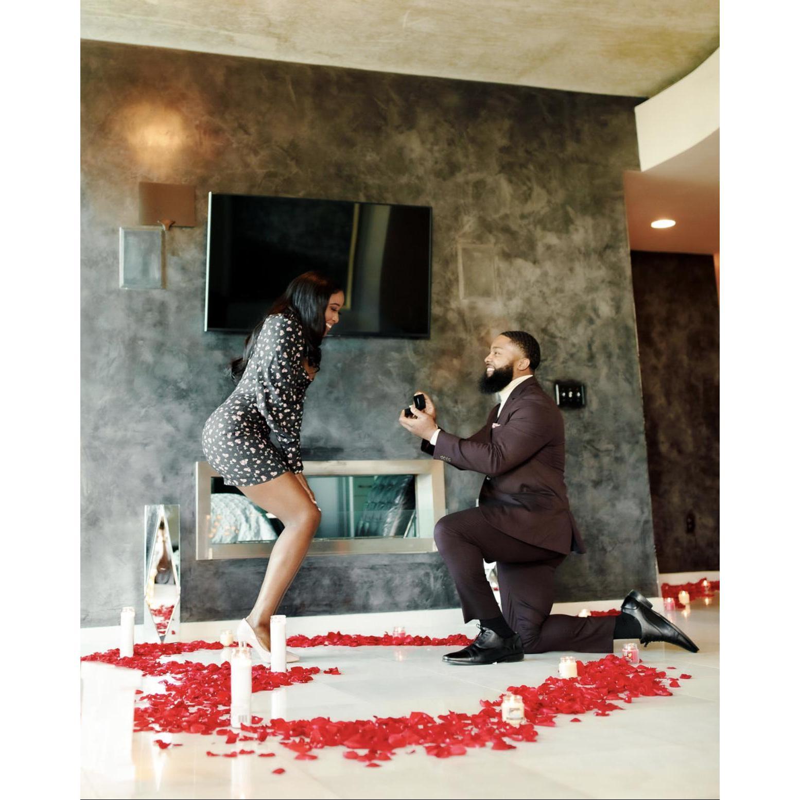 Reggie popping the big question.