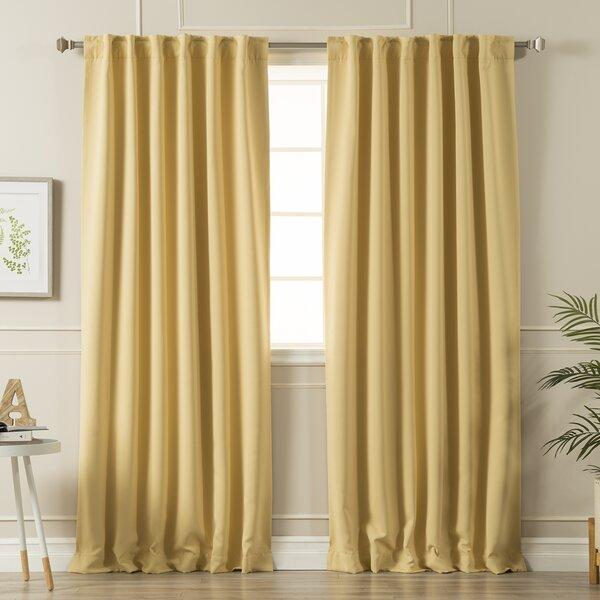 Sweetwater Solid Blackout Thermal Rod Pocket Curtain Panels (Set of 2)