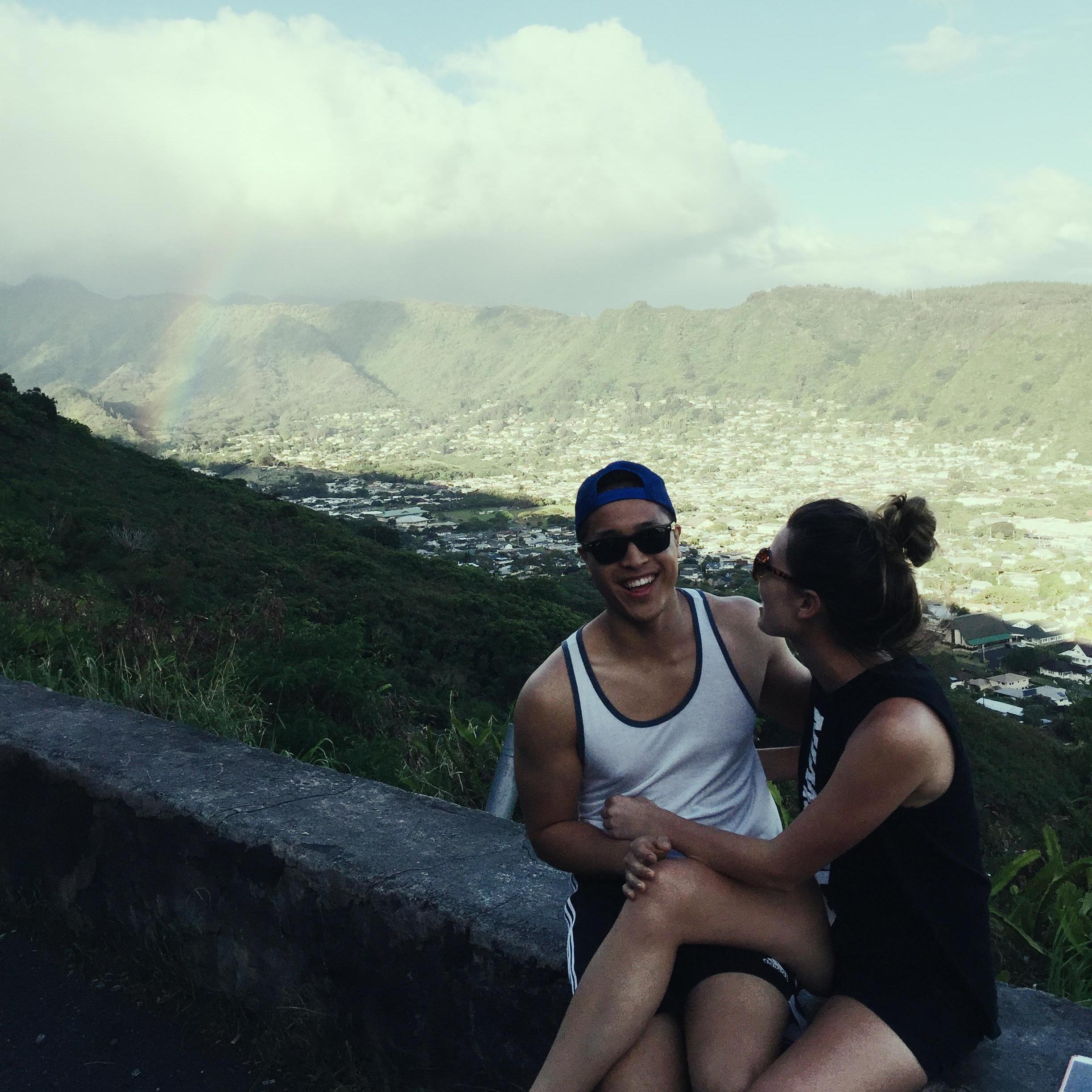 Love, rainbow, together, hawaii - What more do we need?
