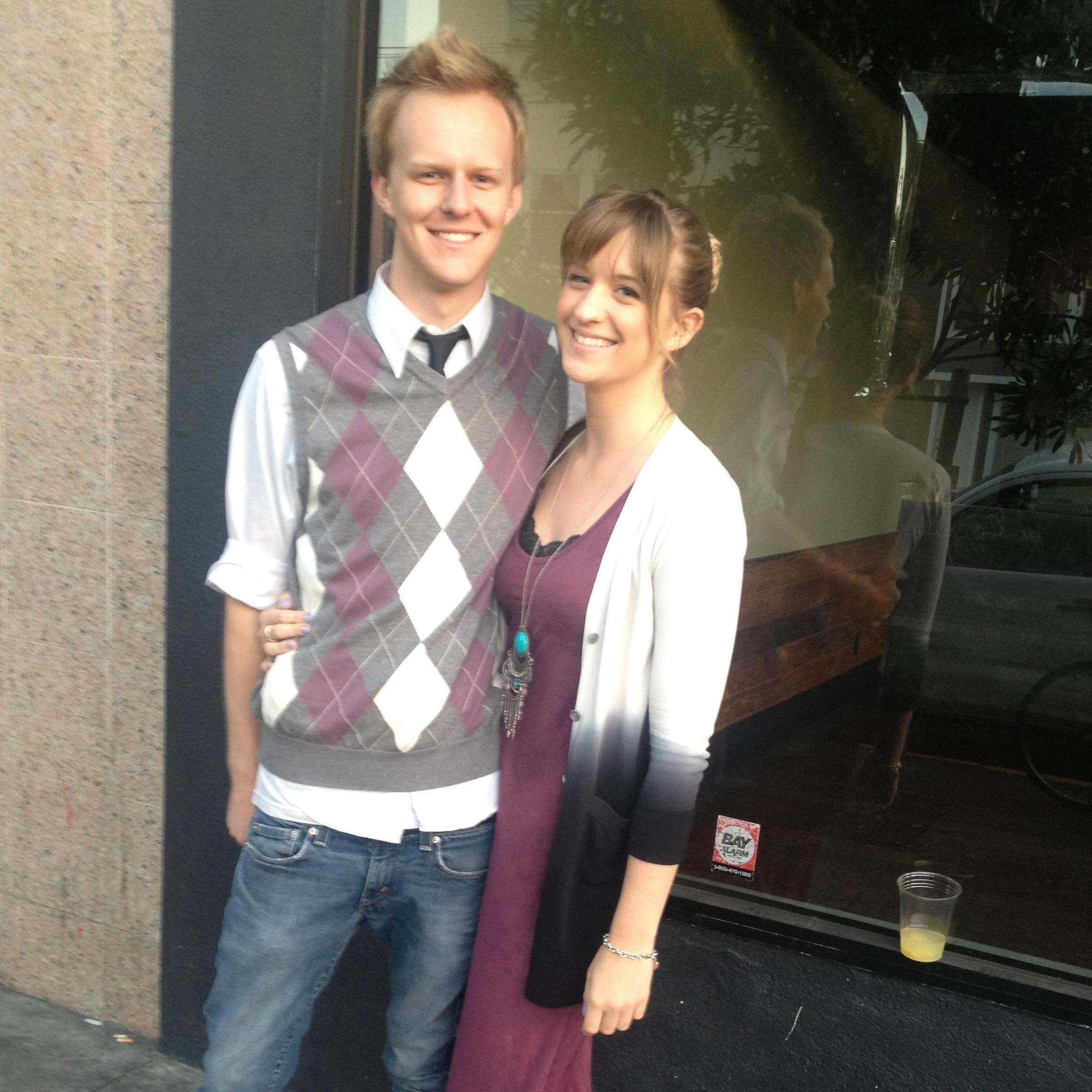Ah, 2012...what a year. This is on Lydia's 21st birthday right before going to get sushi down the street from Kristen and Lydia's SF apartment.