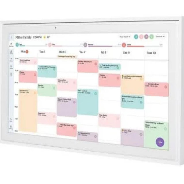 Skylight - Calendar 2: 15 Inch Touchscreen Smart Calendar and Chore Chart - White