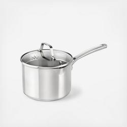 Calphalon Classic 3.5 Quart Saucepan with Lid, Stainless Steel, Dishwasher  Safe 