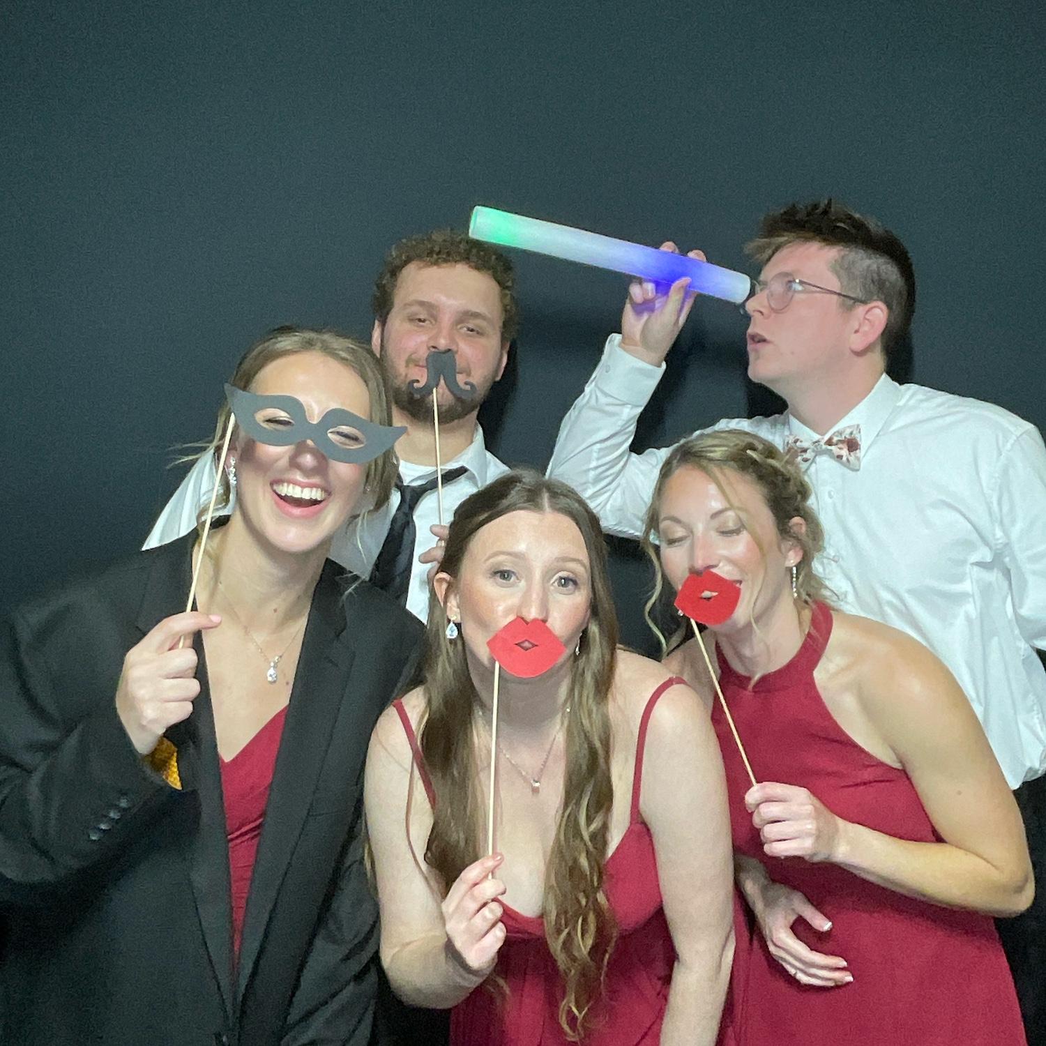 Fun with friends at a wedding!