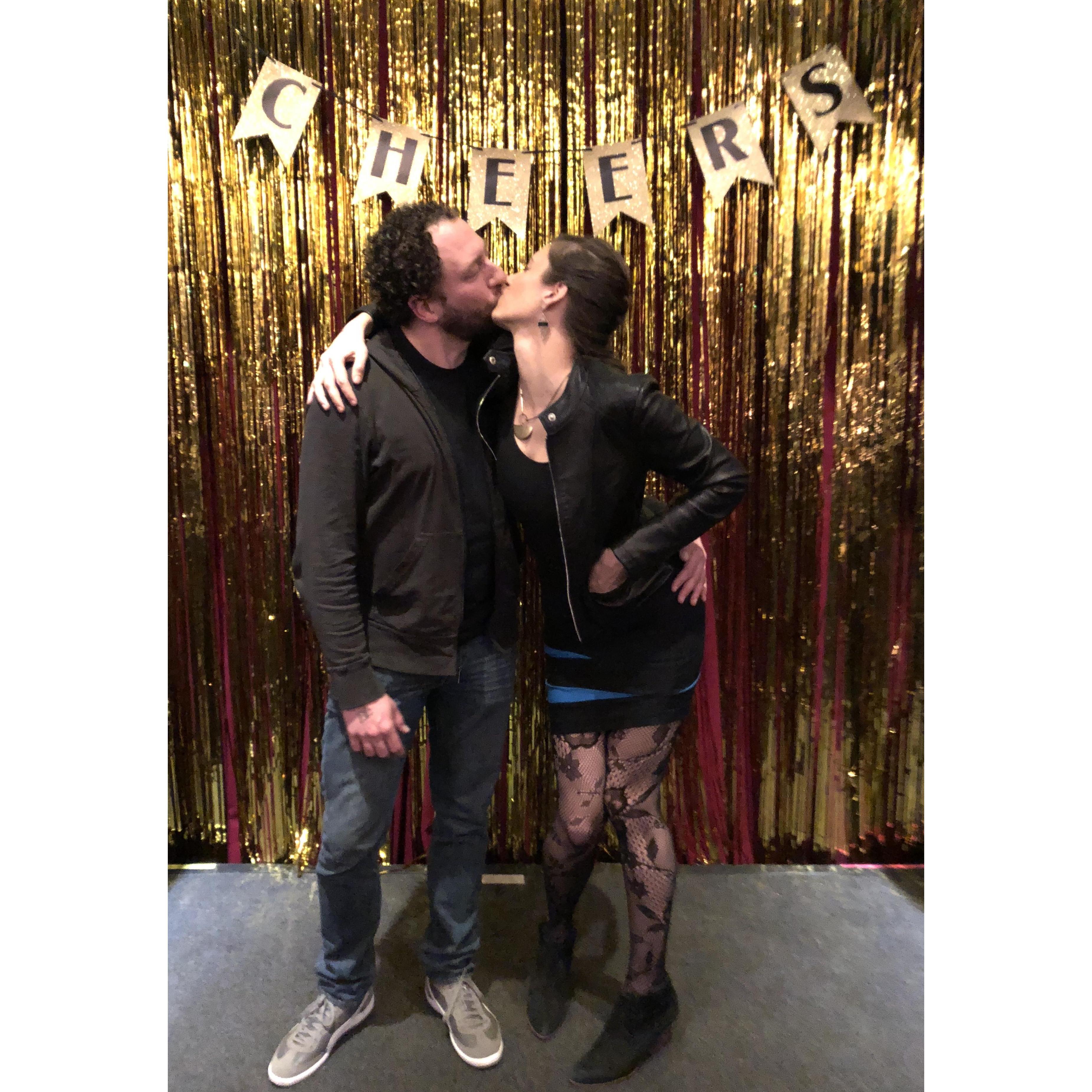Ringing in the New Year at a Tycho concert with my BFF Sarah Patterson who took the photo.