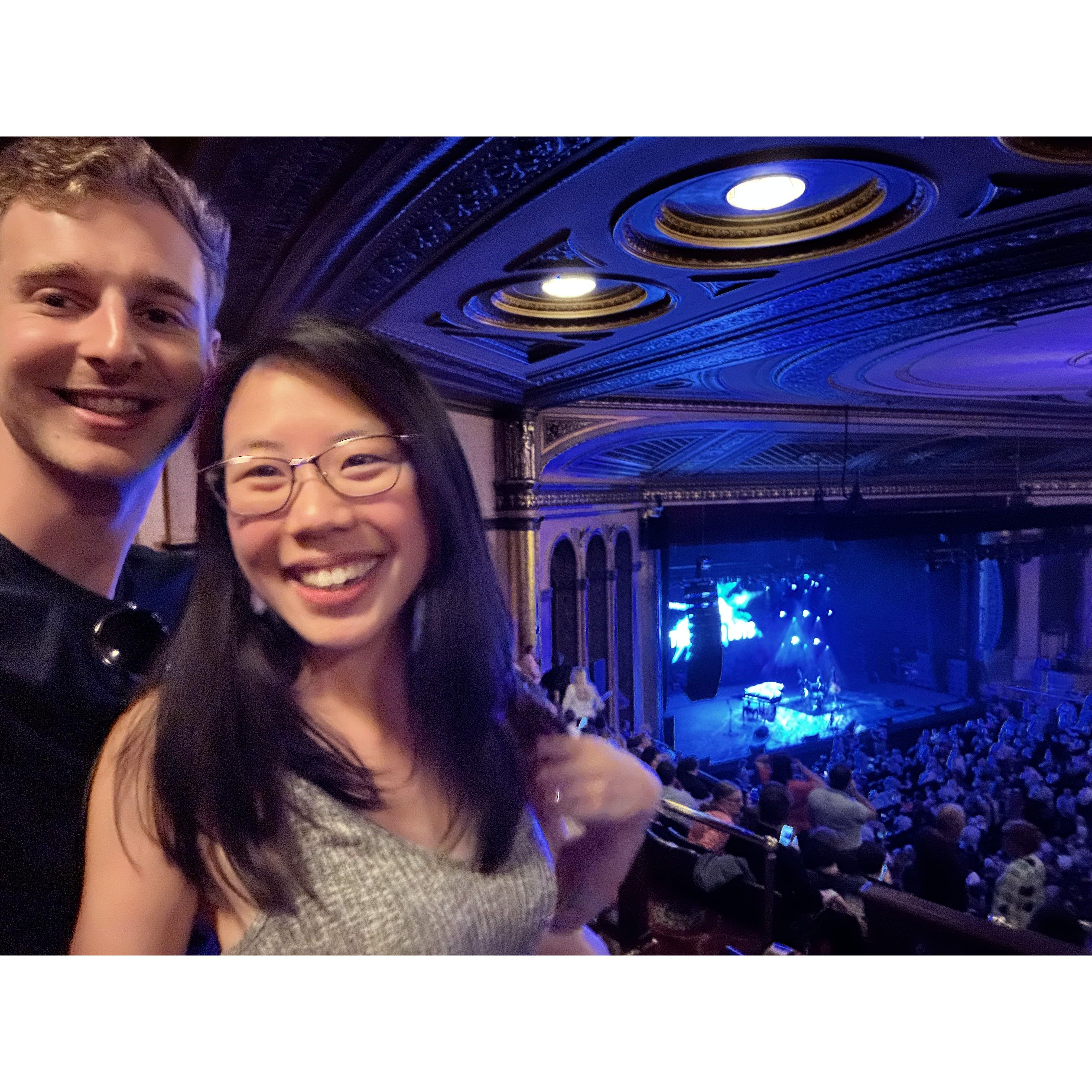 At a concert in Detroit's Masonic Temple!