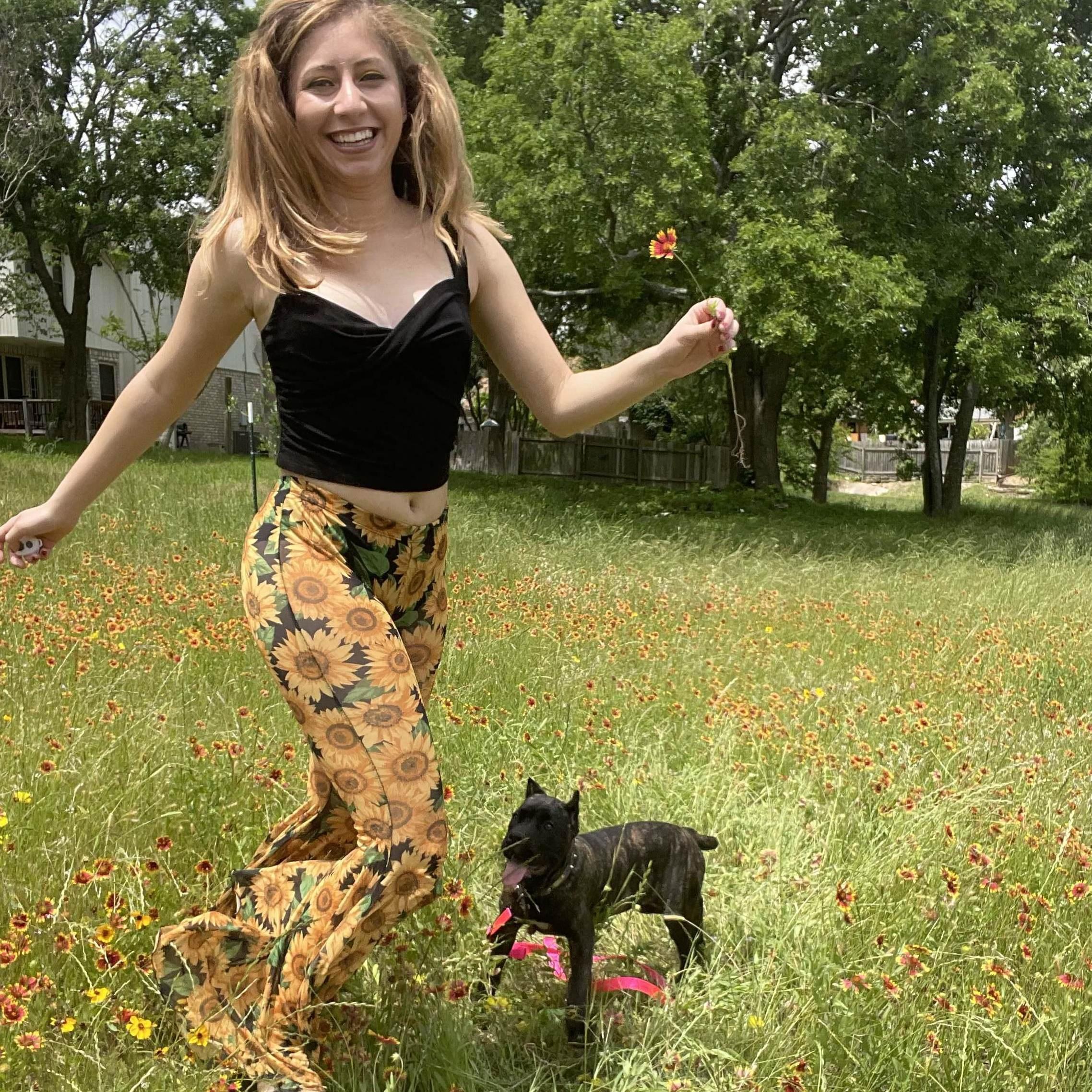 Frolicking with baby Wally 2021