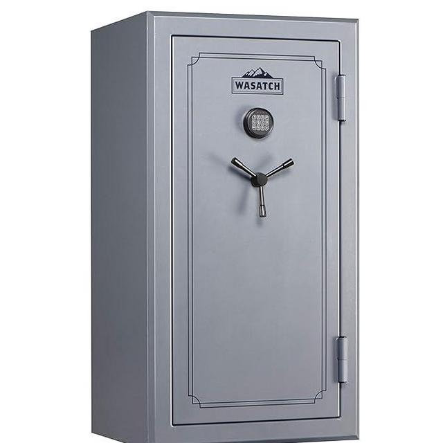 Wasatch 40-Gun Fireproof and Waterproof Safe with Electronic Lock, Gray