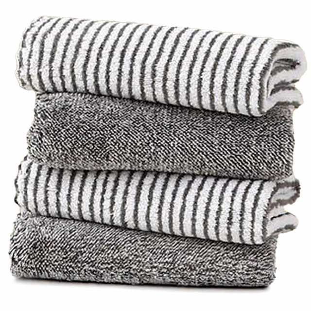 ZASHOP Kitchen Towels and Dishcloths Sets, 12 X 12 Inches, Absorbent Dish Towels for Kitchen, Microfiber Cleaning Cloth, Dish Cloths for Washing Dishes, Waffle Kitchen Towels (Multiple Colores)