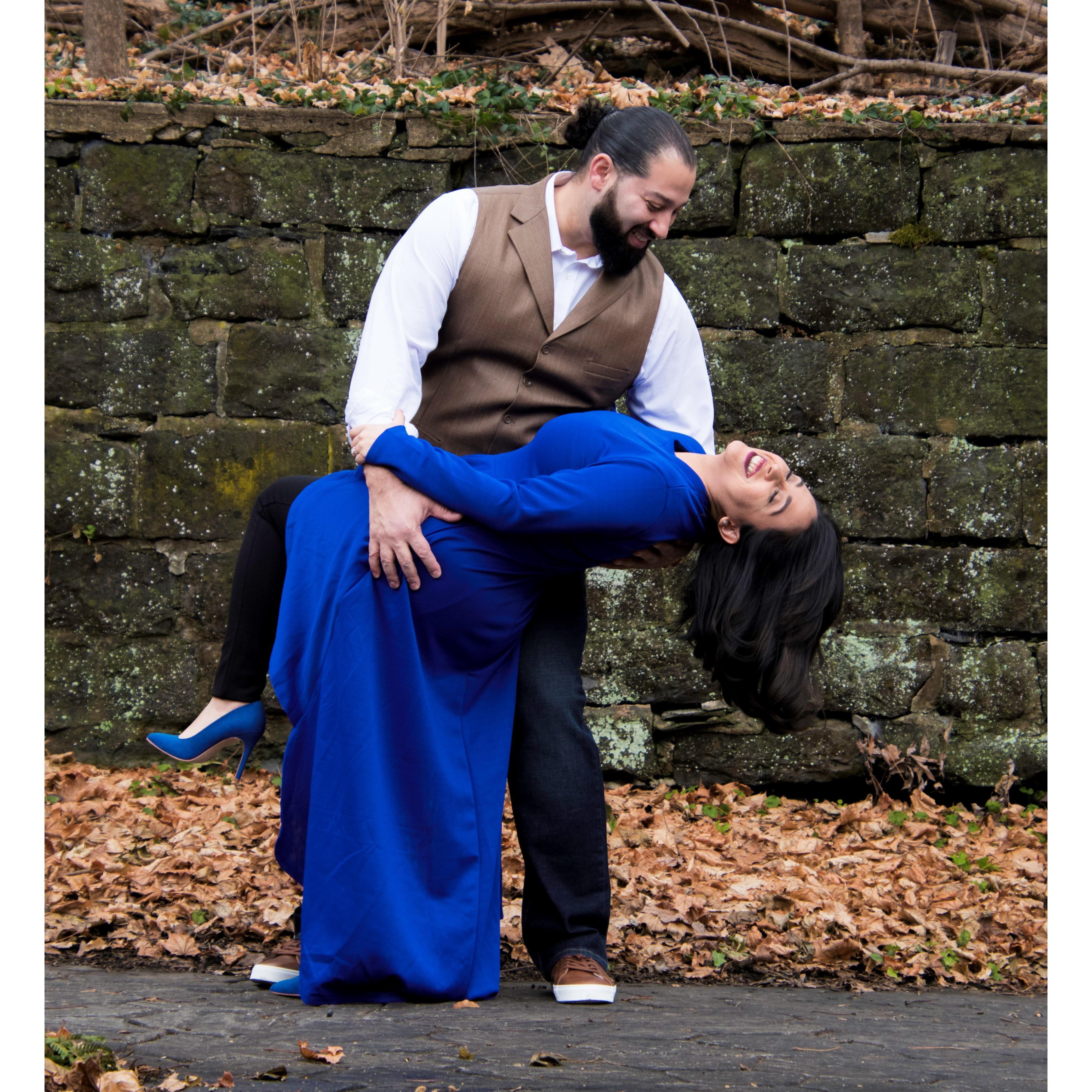 Engagement photo taken by the lovely Stacy Heller.