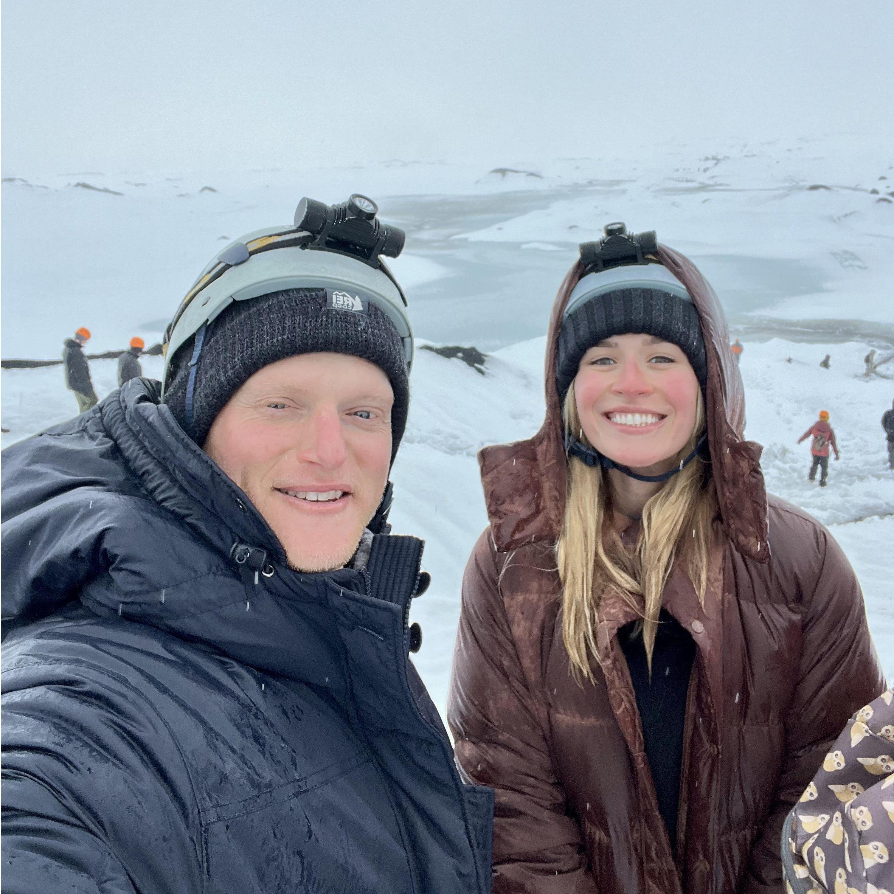 Hiking a Glacier towards an Ice Cave, Iceland 2024