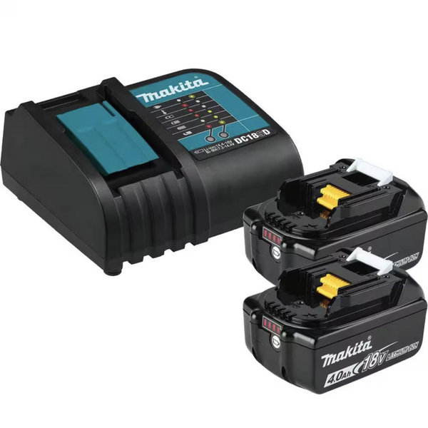 Makita 18-Volt LXT Lithium-Ion Battery and Rapid Optimum Charger Starter Pack (4. 0Ah) BL1840BDC2X
