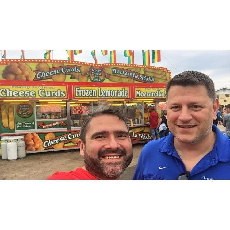 Josue's first time eating a Kropp Cheesecurd, Tomah, Wisconsin June 2019!....a memorable occasion!