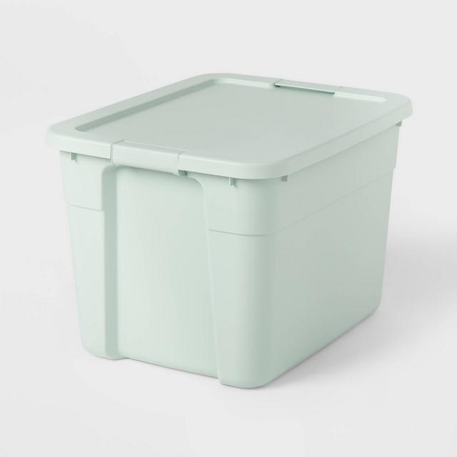 20gal Latching Storage Tote Green - Brightroom™