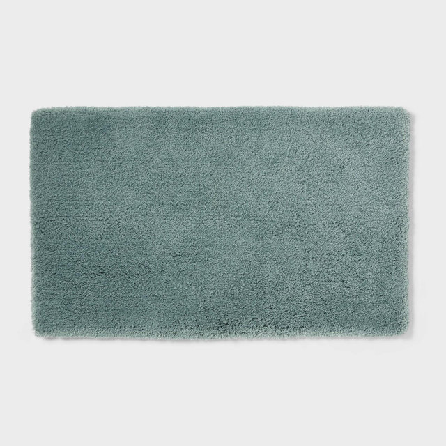 24"x40" Spa Plush Bath Rug Sage Green - Threshold™