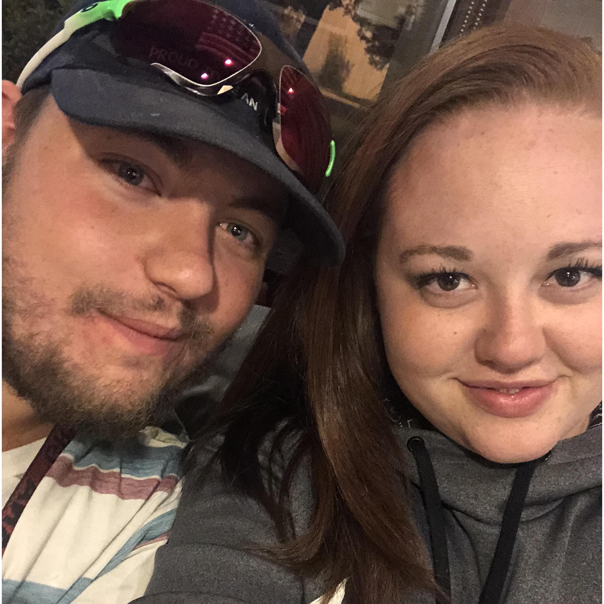 Our first date. 13 hours of driving around, star gazing, Shari's pie, and car karaoke.
