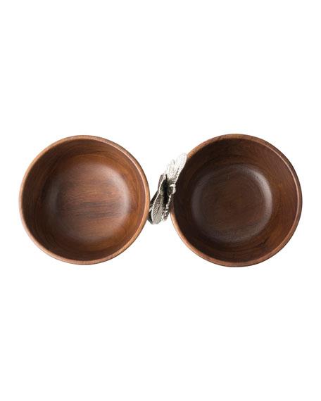 Juliska Wood 2-Bowl Server