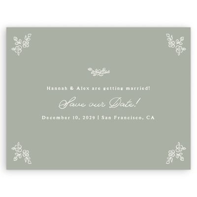 Multi-Colored Wedding Digital Save the Date - Leda Landscape