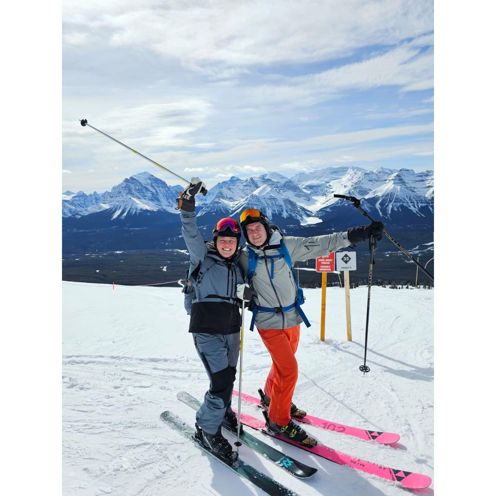 Skiing in Banff National Park, March 2024