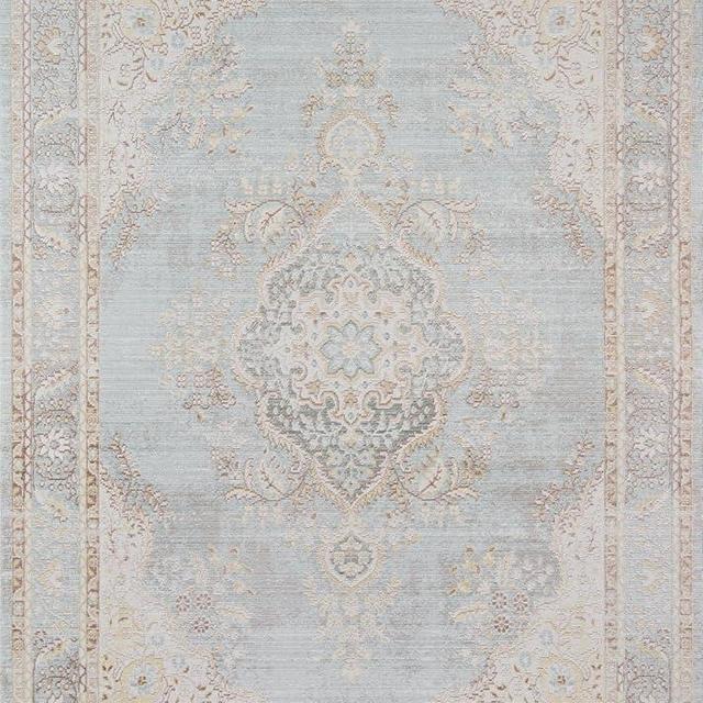 Momeni Rugs Isabella Traditional Medallion Flat Weave Area Rug, 9'3" X 11'10", Blue