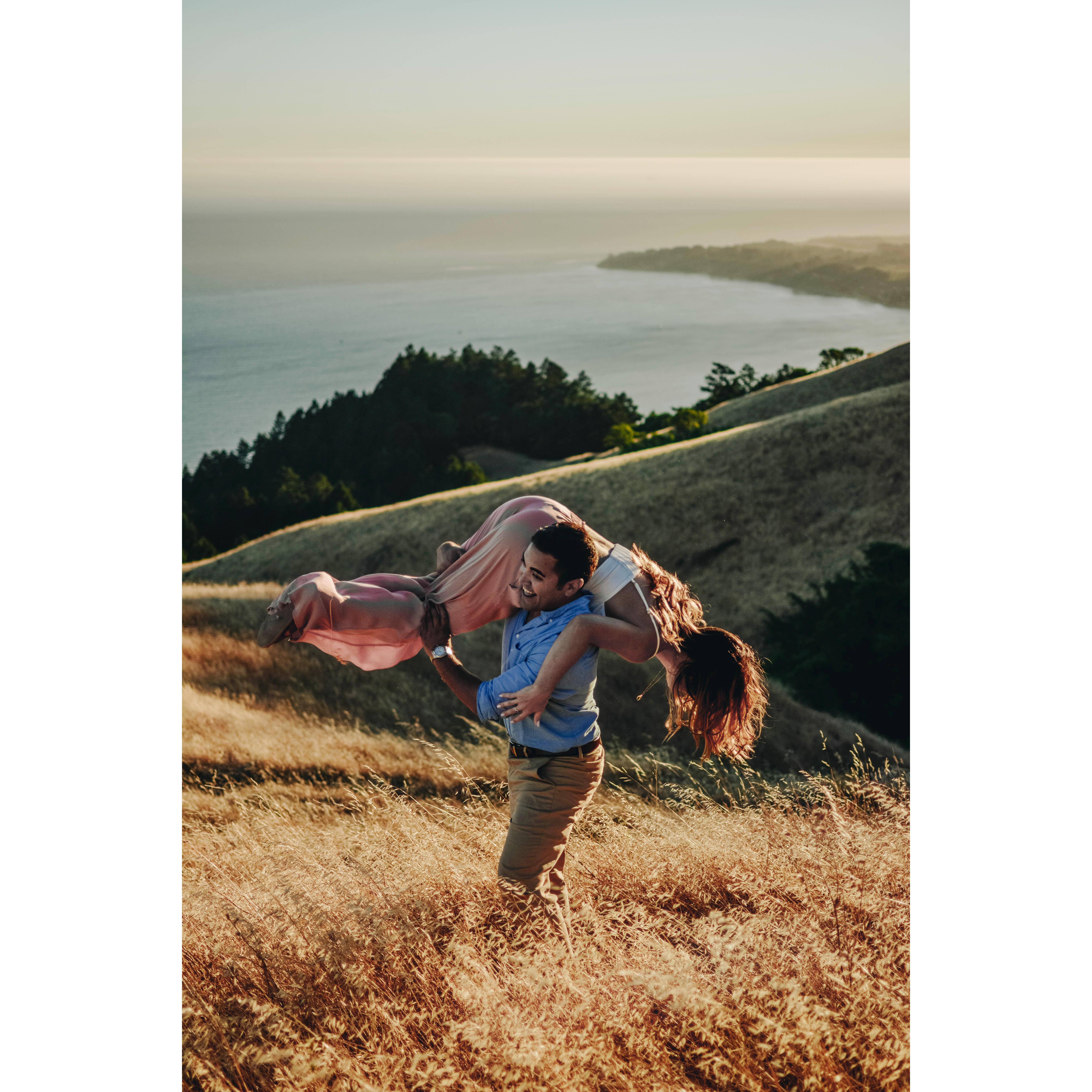 Goofing on Mt. Tam. (We love you Vicky Hu!)