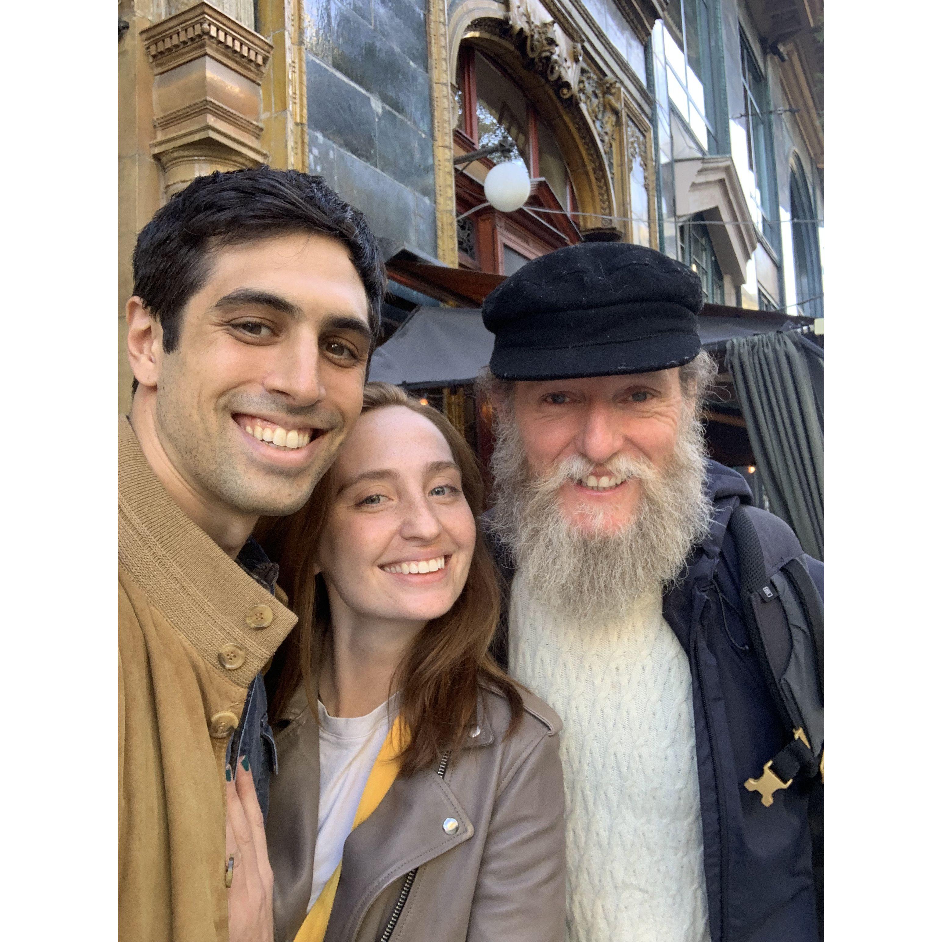 Pictured with Martin, the Irish Actor Craig hired for the proposal