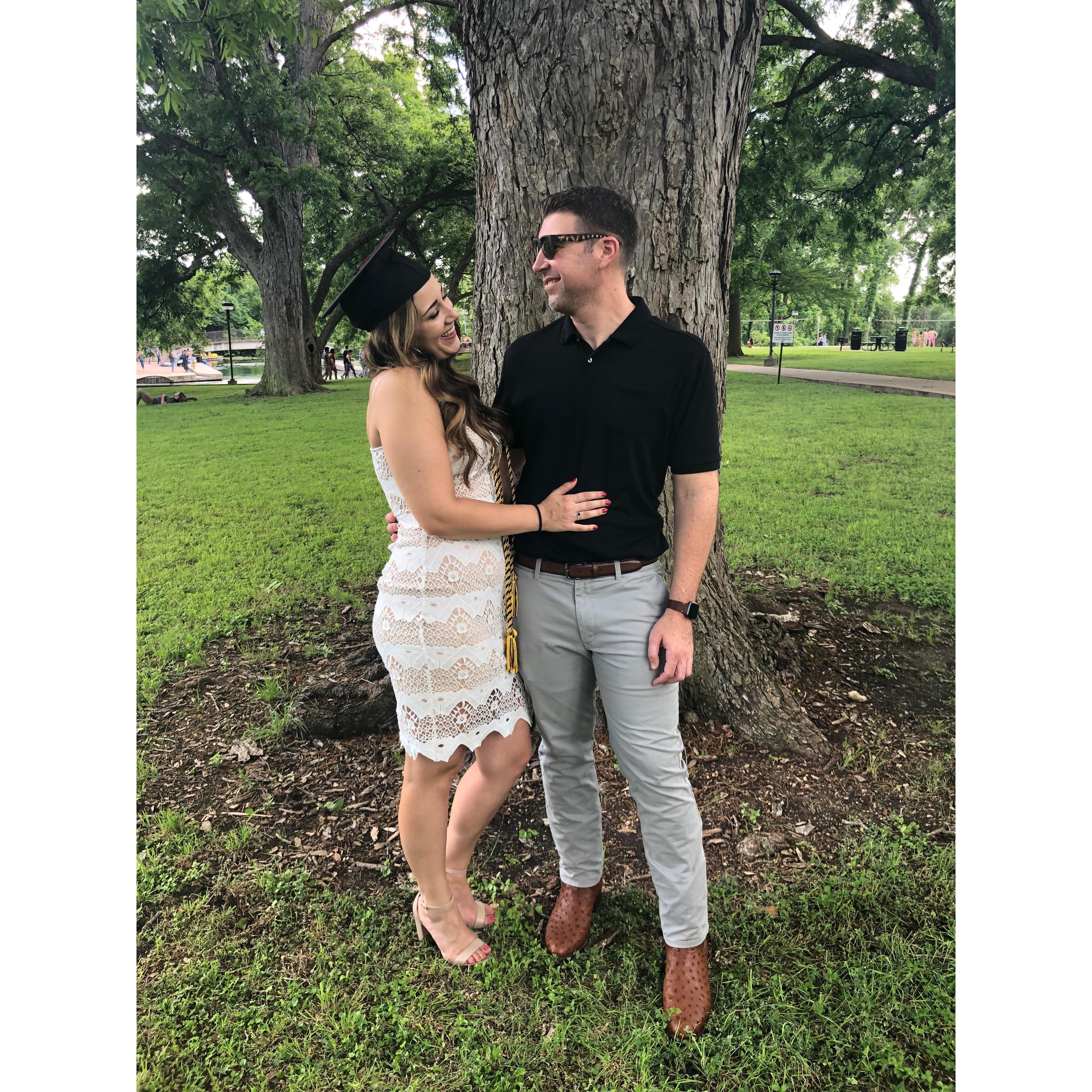 McKenna's M.S. graduation, 2019