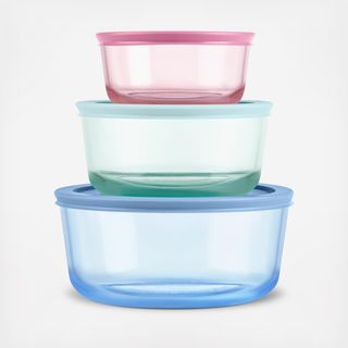 Simply Store® Tinted 6-Piece Round Storage Container Set