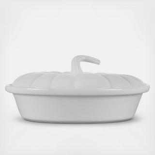 Pumpkin Figural Baker with Lid