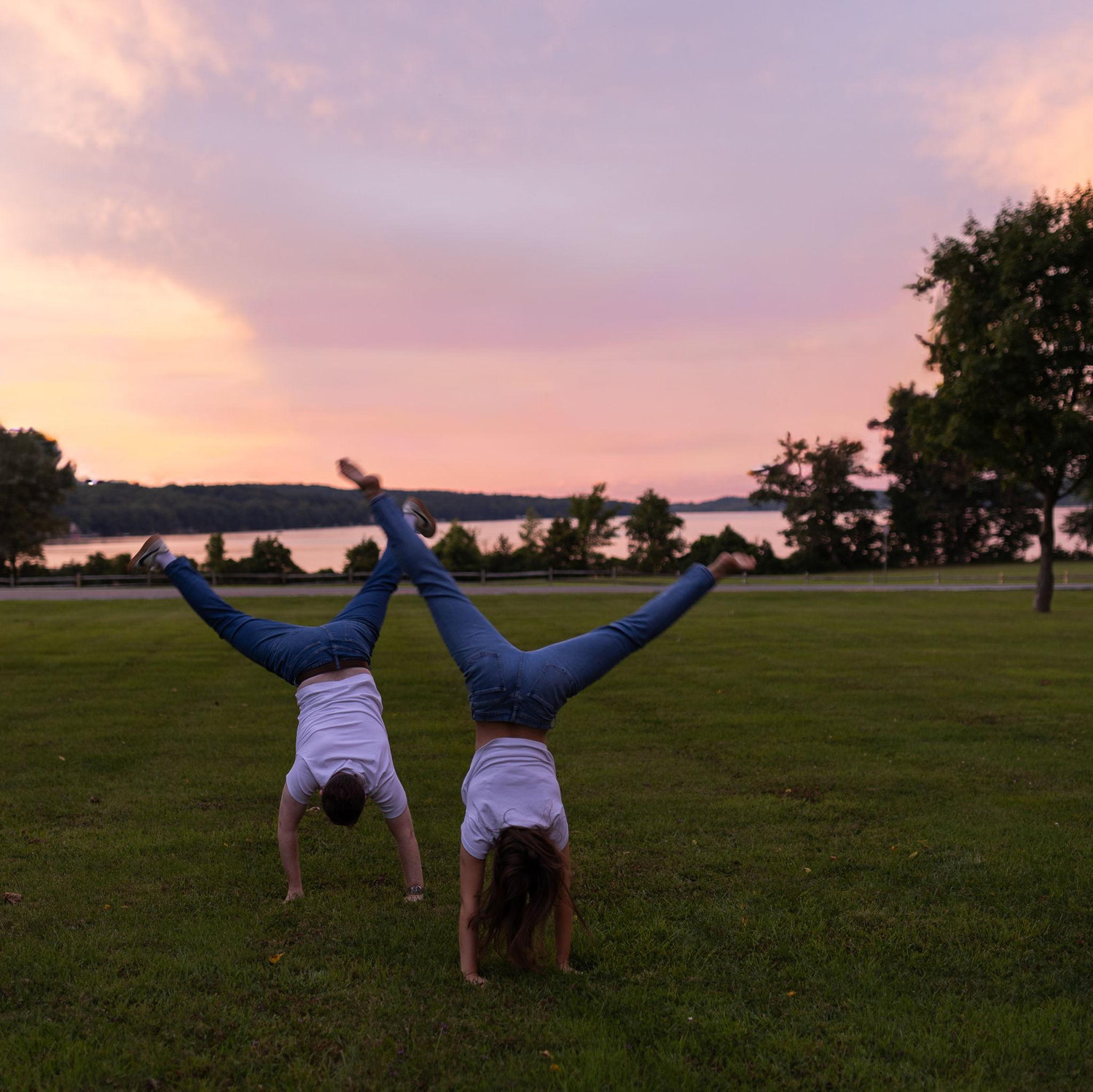 Another photo from our engagement session (of course we have to be a little goofy).