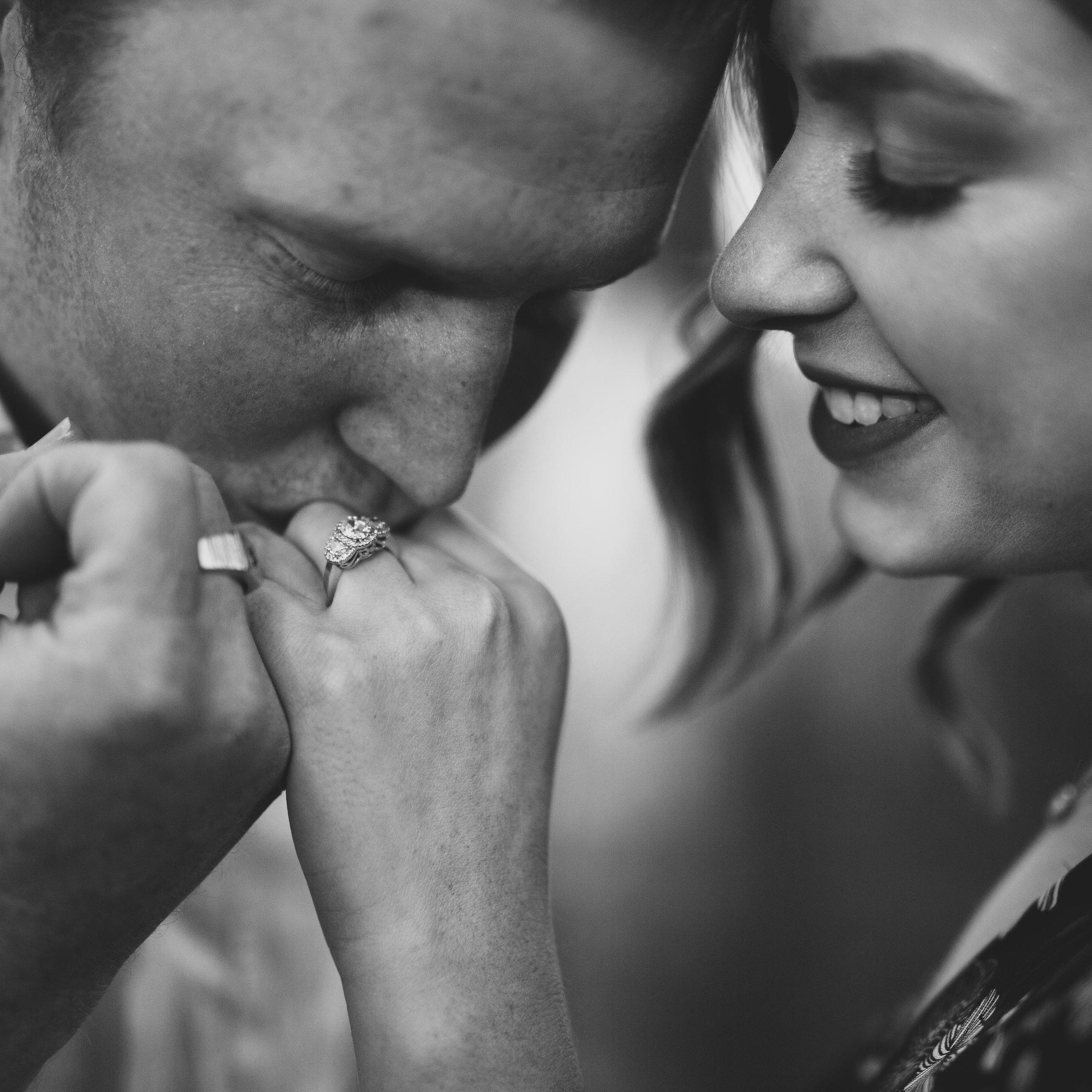 Alaina's ring was custom made with the help of Samuel and Alaina's mom.