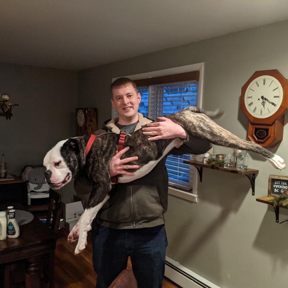 Grooms brother Tom and Gunner