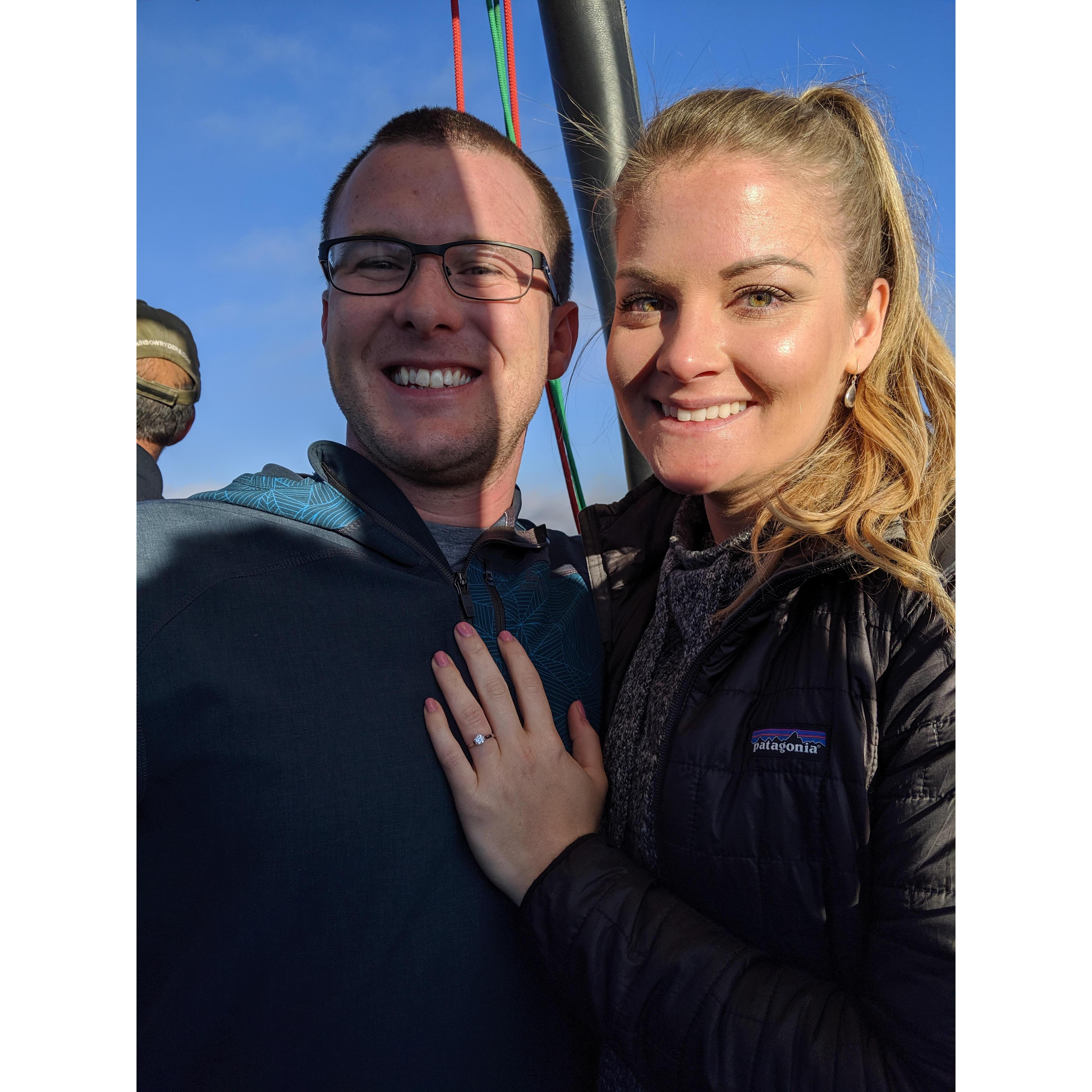 First picture after getting engaged.
