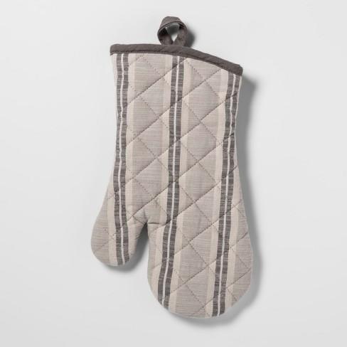 Stripe Oven Mitt Gray - Threshold™