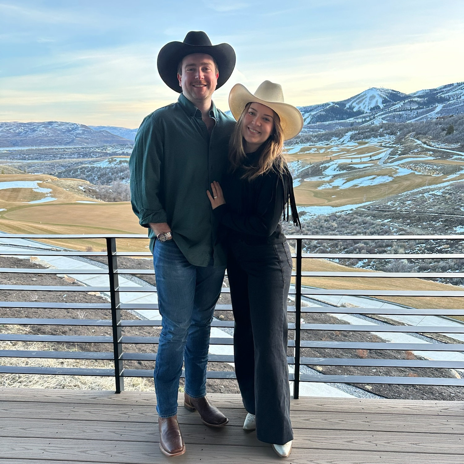 Sean and Kelly love visiting Kelly’s parents home in Utah, skiing deer valley or golfing in the summer, and sometimes we even get Sean to line dance.