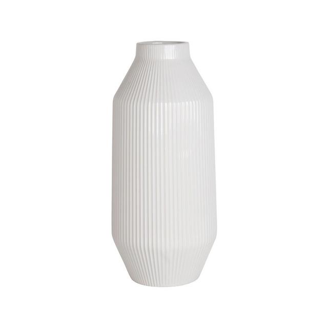 14" Grooved Vase