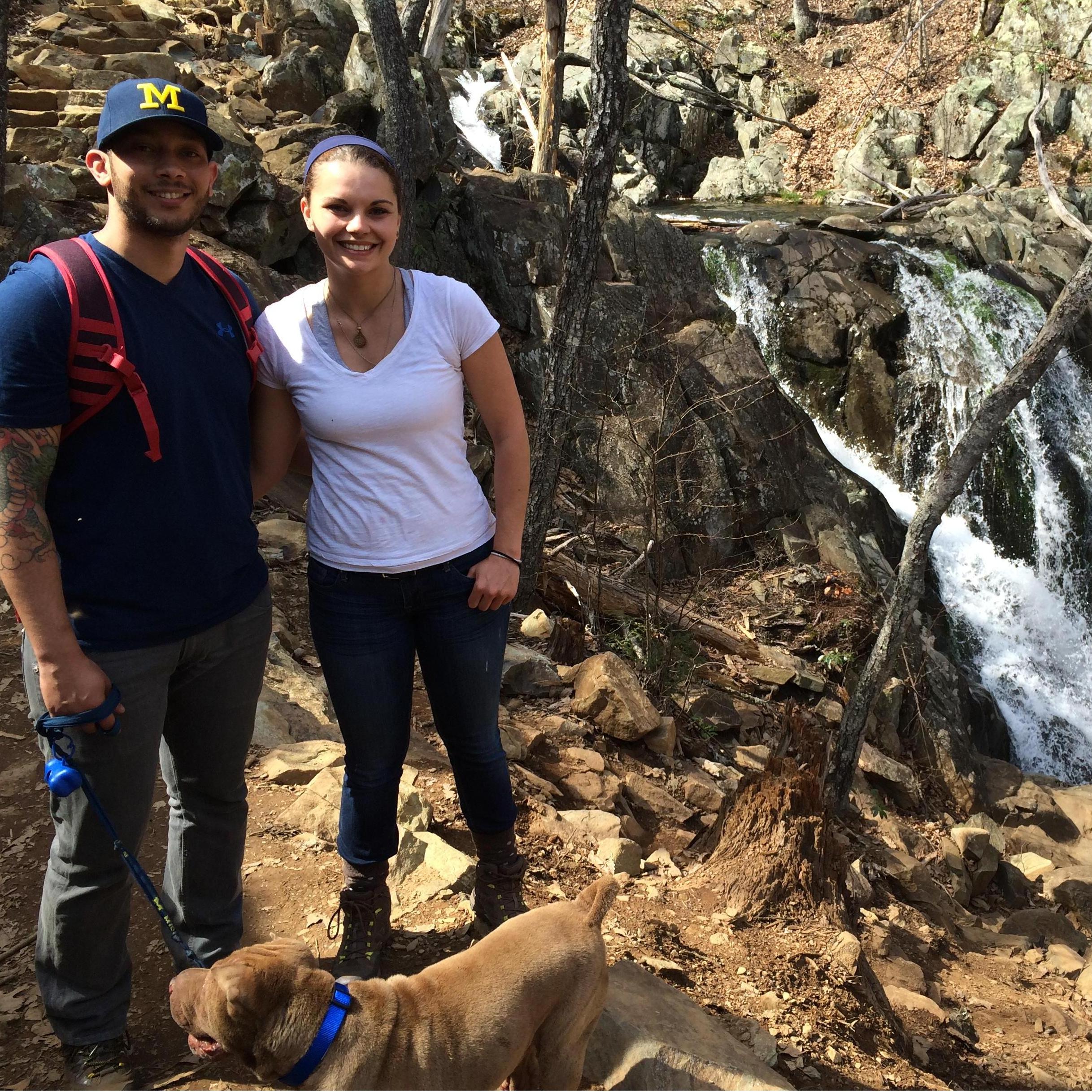 Family hike with Julius, Shenandoah Mountains 2016