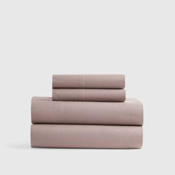Classic Organic Percale Sheet Set in Fig