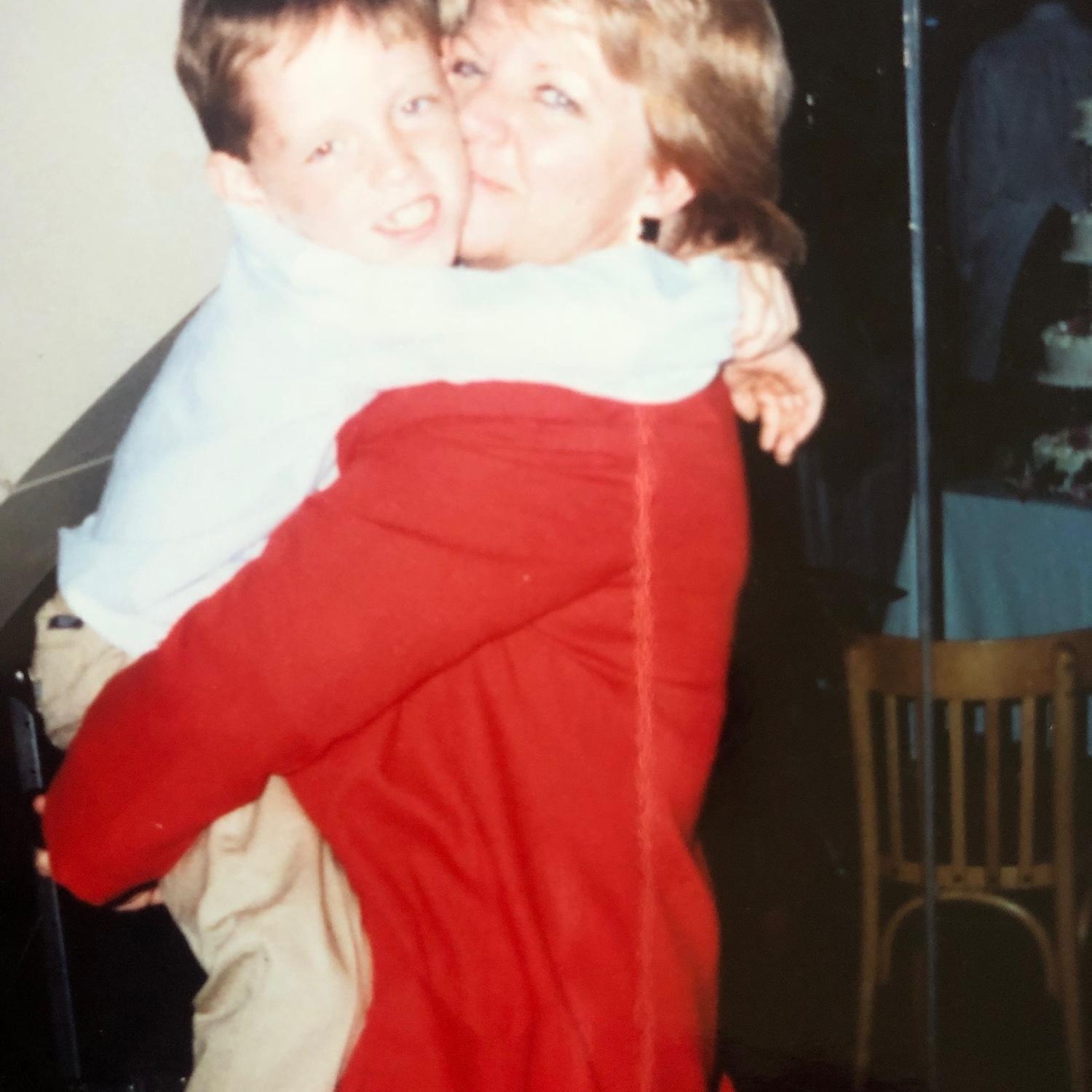Brian with his mom