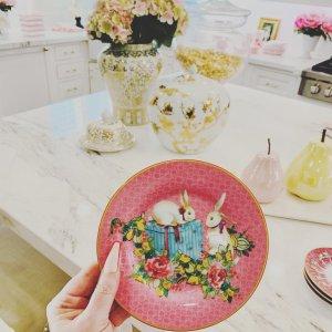 Famille Rose Boxed Appetizer Plates, Set of 4