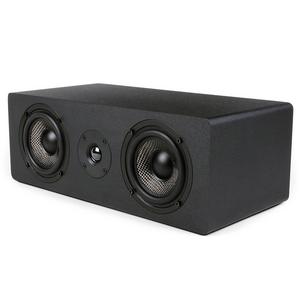 Micca MB42X-C Center Channel Speaker With Dual 4-Inch Carbon Fiber Woofer and Silk Dome Tweeter (Black, Each)