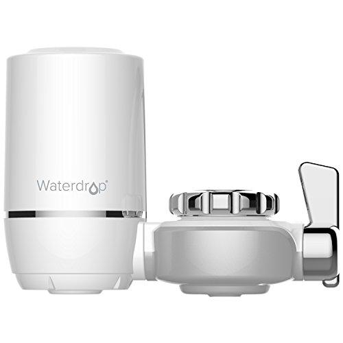 Waterdrop NSF Certified 320-Gallon Long-Lasting Water Faucet Filtration System, Faucet Water Filter, Tap Water Filter, Removes Lead, Flouride & Chlorine - Fits Standard Faucets (1 Filter Included)
