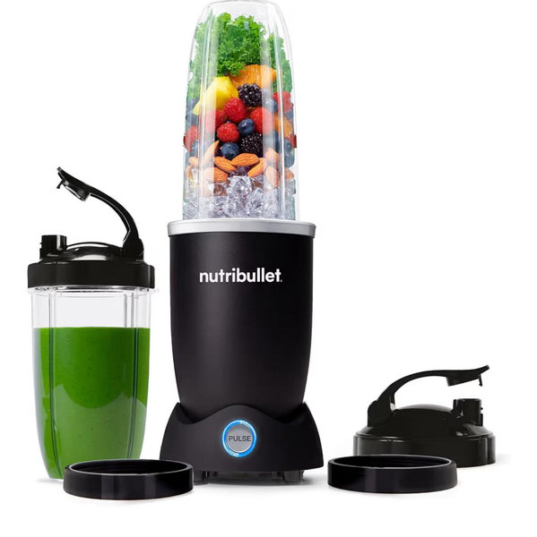 nutribullet Pro+ Personal Blender 1200W – Pulse Function, Auto Shut-Off, Nutrient Extractor for Smoothies, Shakes & Salsas – Includes 32 oz & 24 oz To-Go Cups, Matte Black