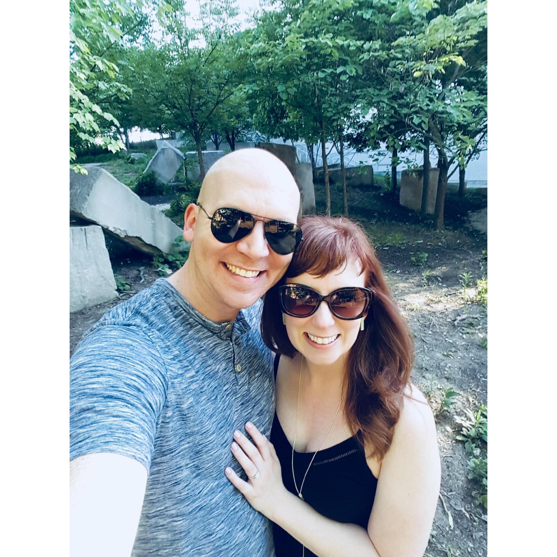 Right after he asked me to marry him!