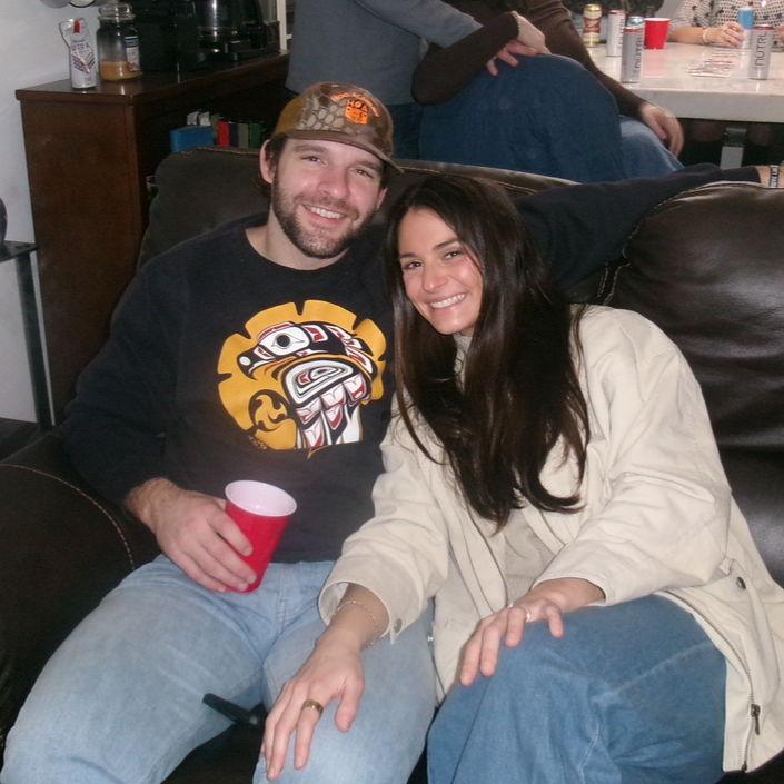 Ringing in the New year together! Our wedding year!
