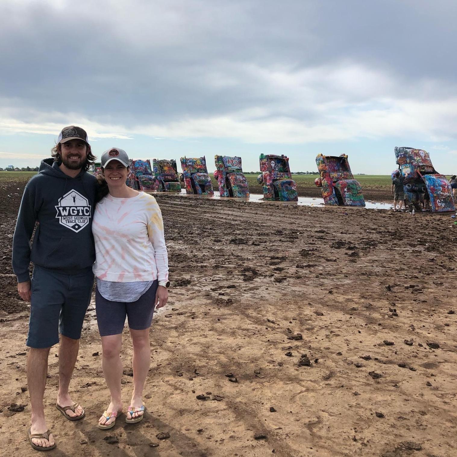 Cadillac Ranch off Route 66 in Texas - May 2021