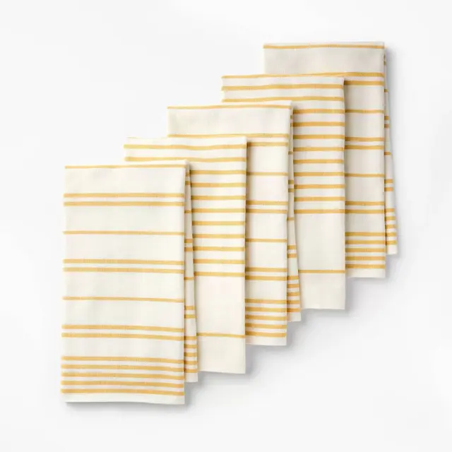 5pc Kitchen Towels Yellow - Figmint™
