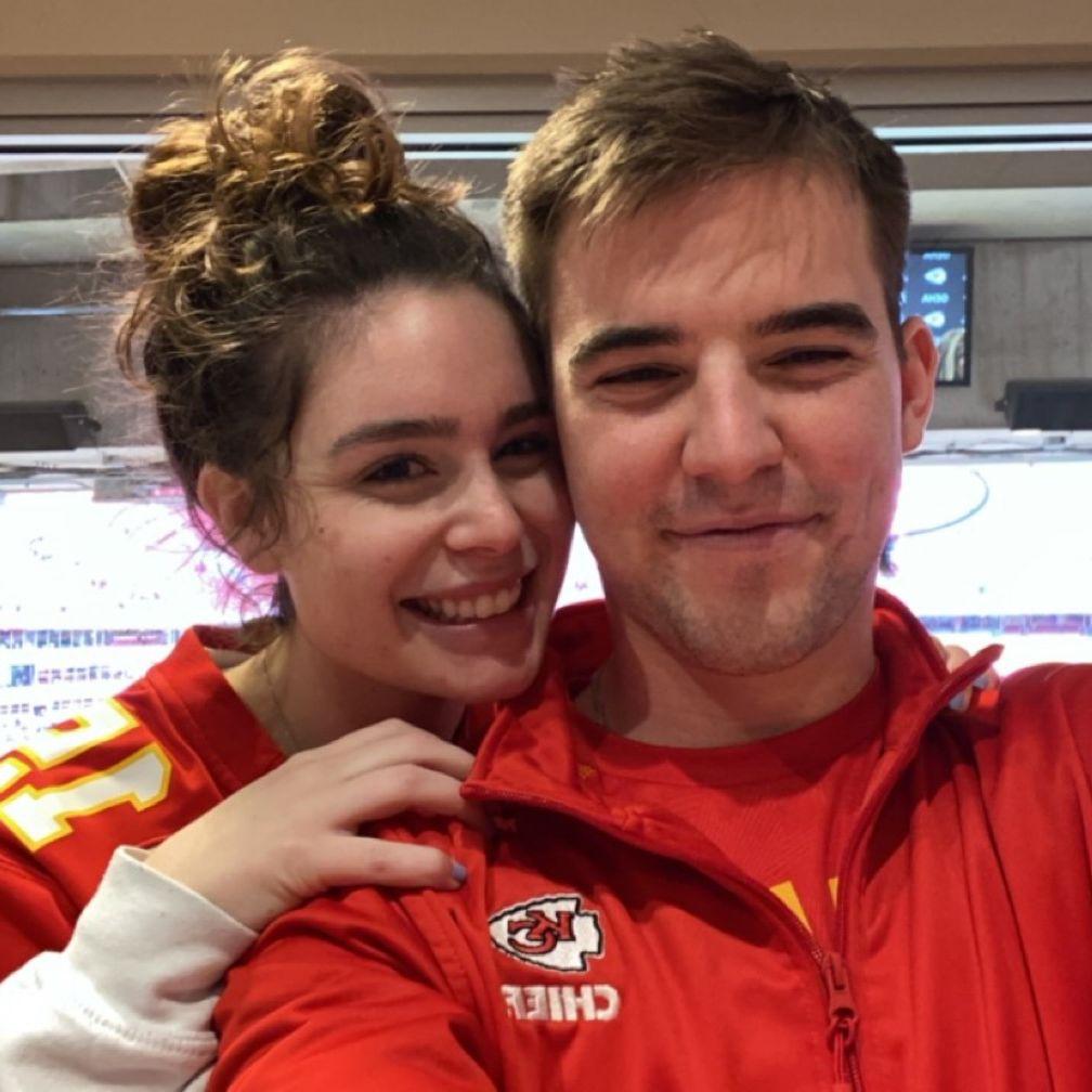 The first time Max got me in Chiefs gear (still not a fan)